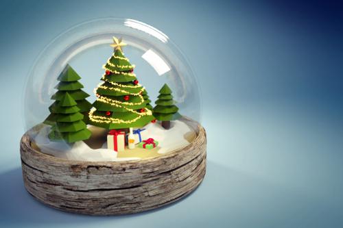 Low Poly Christmas Ball preview image